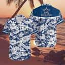 Dallas Cowboys Hawaiian Shirt Tropical Pattern Beach Gift For Friend Dallas Cowboys Hawaiian Shirt Tropical Pattern Beach Gift For Friend