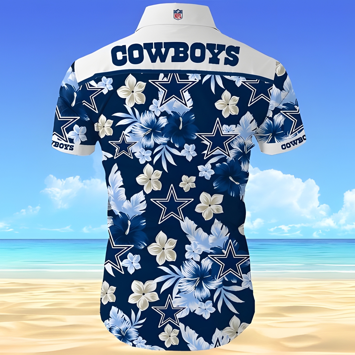 NFL Dallas Cowboys Hawaiian Shirt Tropical Flower All Over Print