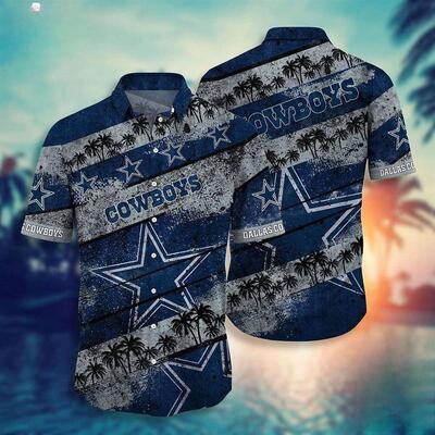 Dallas Cowboys NFL Hawaiian Shirt Tropical Pattern Beach Gift For Friend Dallas Cowboys NFL Hawaiian Shirt Tropical Pattern Beach Gift For Friend