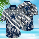 NFL Dallas Cowboys Hawaiian Shirt American Flag Football Gift NFL Dallas Cowboys Hawaiian Shirt American Flag Football Gift