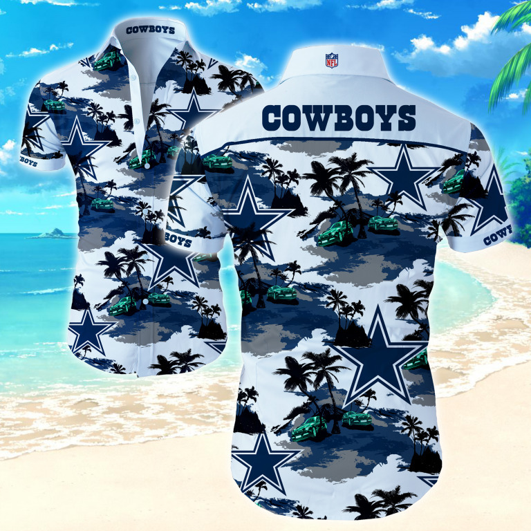 Dallas Cowboys Hawaiian Shirt Beach Pattern Sport Gift For Dad