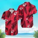 Kansas City Chiefs Hawaiian Shirt Tropical Palm Leaves All Over Print Kansas City Chiefs Hawaiian Shirt Tropical Palm Leaves All Over Print