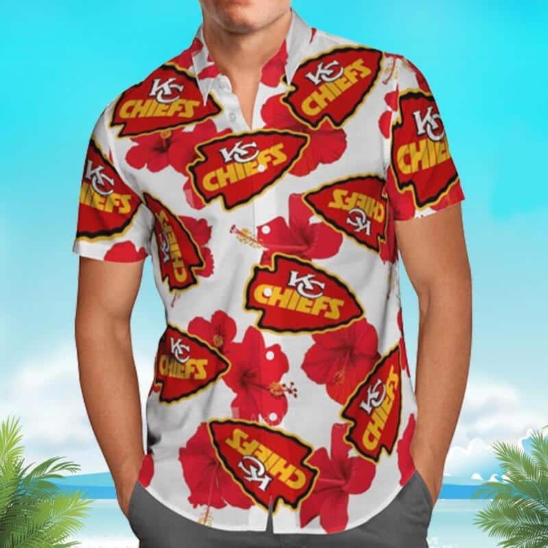 Kansas City Chiefs Hawaiian Shirt Beach Gift For Friend Kansas City Chiefs Hawaiian Shirt Beach Gift For Friend