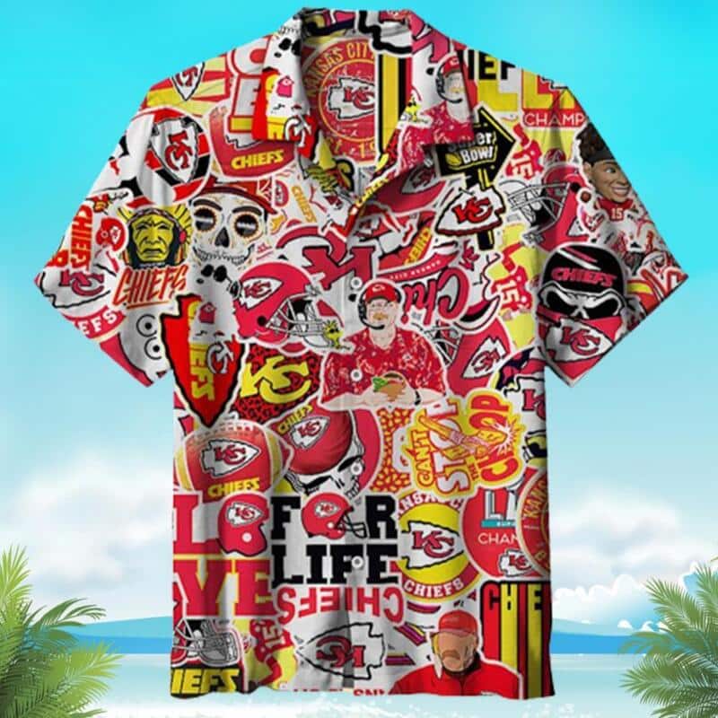 Kansas City Chiefs Hawaiian Shirt Beach Vacation Gift Kansas City Chiefs Hawaiian Shirt Beach Vacation Gift