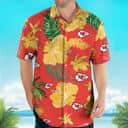 Kansas City Chiefs Hawaiian Shirt Yellow Hibiscus Flower Kansas City Chiefs Hawaiian Shirt Yellow Hibiscus Flower