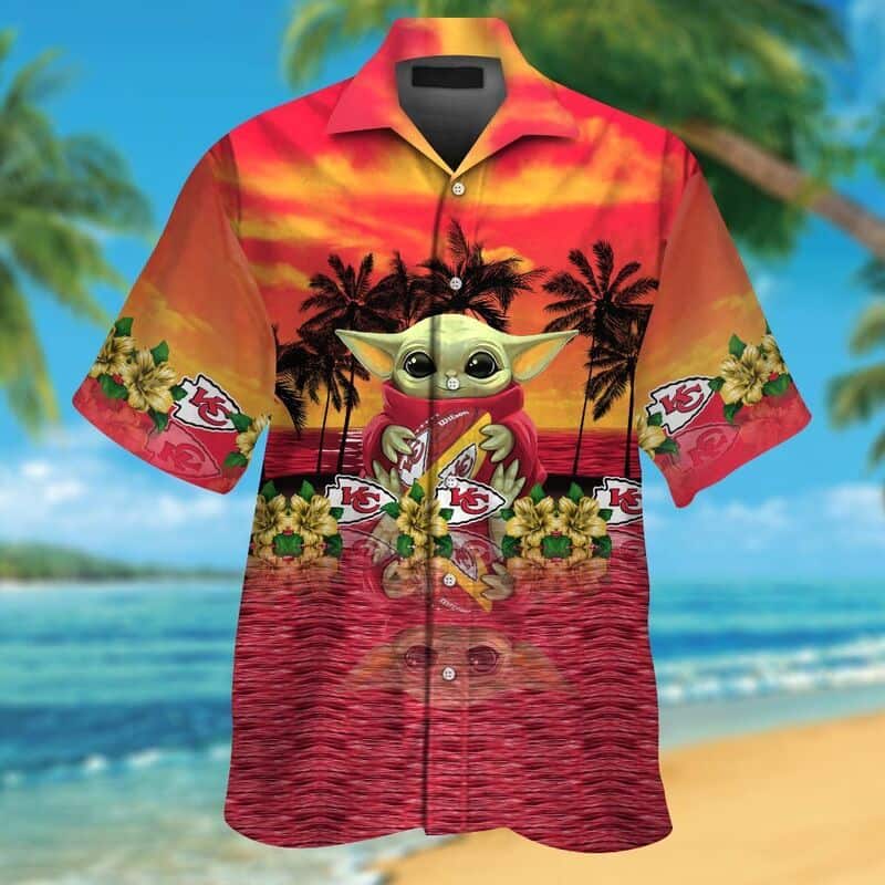 Baby Yoda Star Wars NFL Kansas City Chiefs Hawaiian Shirt Baby Yoda Star Wars NFL Kansas City Chiefs Hawaiian Shirt