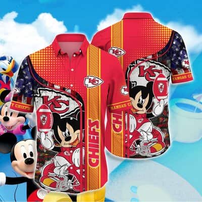 Cool Disney Mickey Mouse With Kansas City Chiefs Hawaiian Shirt