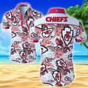 Kansas City Chiefs Hawaiian Shirt Tropical Flower Pattern Kansas City Chiefs Hawaiian Shirt Tropical Flower Pattern