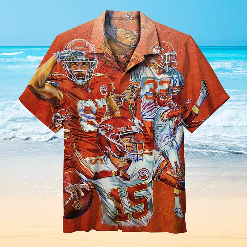 Kansas City Chiefs Hawaiian Shirt Summer Beach Gift Kansas City Chiefs Hawaiian Shirt Summer Beach Gift