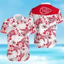Kansas City Chiefs Hawaiian Shirt Tropical Flower Pattern Best Beach Gift Kansas City Chiefs Hawaiian Shirt Tropical Flower Pattern Best Beach Gift