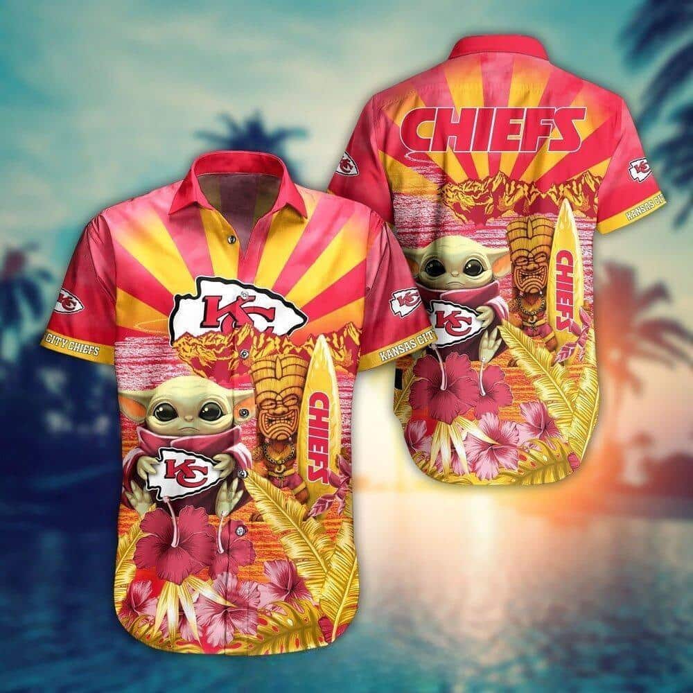Baby Yoda Star Wars Loves Kansas City Chiefs Hawaiian Shirt Baby Yoda Star Wars Loves Kansas City Chiefs Hawaiian Shirt