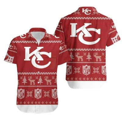Kansas City Chiefs Hawaiian Shirt Christmas Pattern Beach Lovers Gift