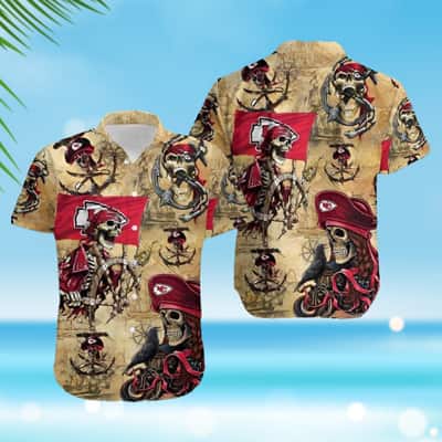 Pirate Skeleton NFL Kansas City Chiefs Hawaiian Shirt