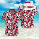 NFL Kansas City Chiefs Hawaiian Shirt Hibiscus Flowers Pattern All Over Print NFL Kansas City Chiefs Hawaiian Shirt Hibiscus Flowers Pattern All Over Print