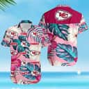 Kansas City Chiefs Hawaiian Shirt Tropical Pattern Summer Beach Gift Kansas City Chiefs Hawaiian Shirt Tropical Pattern Summer Beach Gift