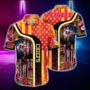 NFL Kansas City Chiefs Hawaiian Shirt Skull Tropical Beach Gift For Him NFL Kansas City Chiefs Hawaiian Shirt Skull Tropical Beach Gift For Him