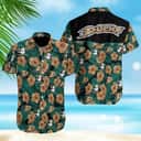 NHL Anaheim Ducks Hawaiian Shirt Hibiscus Flowers Pattern Practical Beach Gift