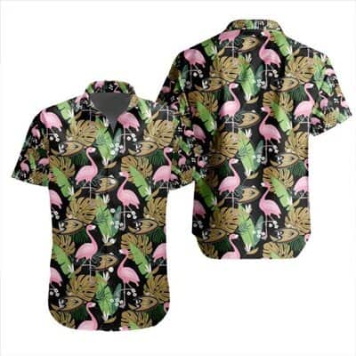 NHL Anaheim Ducks Hawaiian Shirt Tropical Flamingo All Over Print NHL Anaheim Ducks Hawaiian Shirt Tropical Flamingo All Over Print