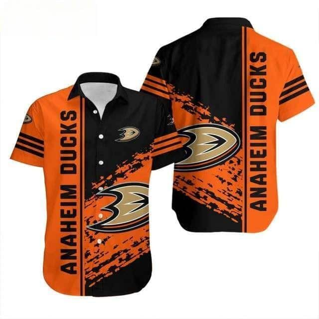 NHL Anaheim Ducks Hawaiian Shirt Practical Beach Gift