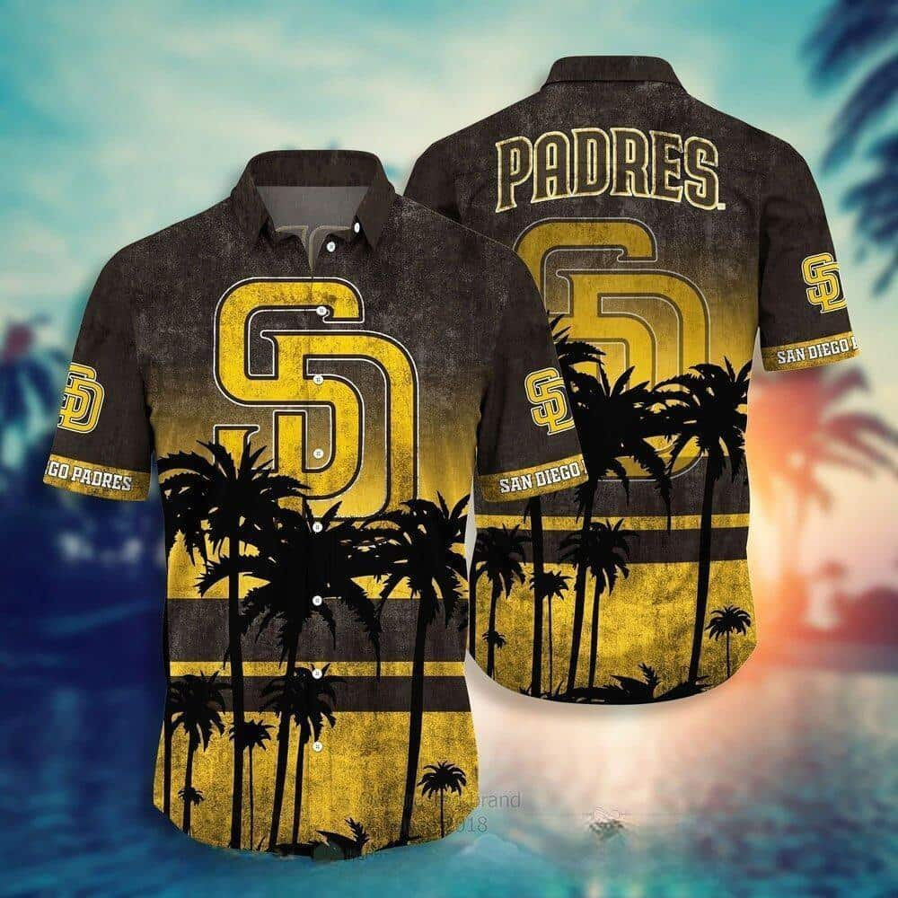 Vintage MLB San Diego Padres Hawaiian Shirt Beach Vacation Gift