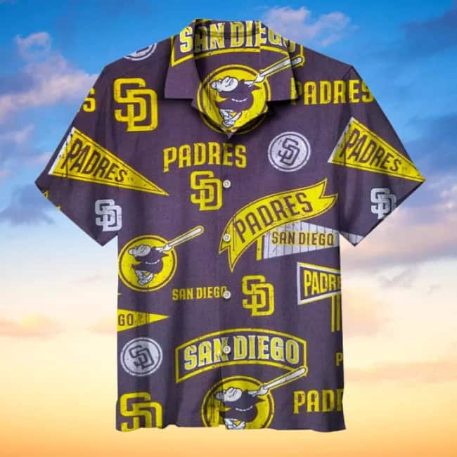 San Diego Padres Hawaiian Shirt Beach Gift For Dad