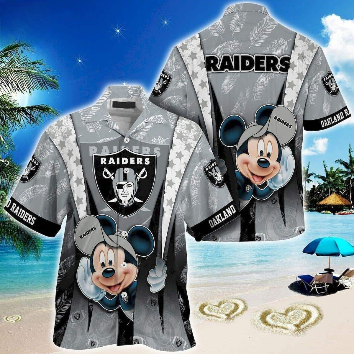 Mickey Mouse Disney NFL Las Vegas Raiders Hawaiian Shirt