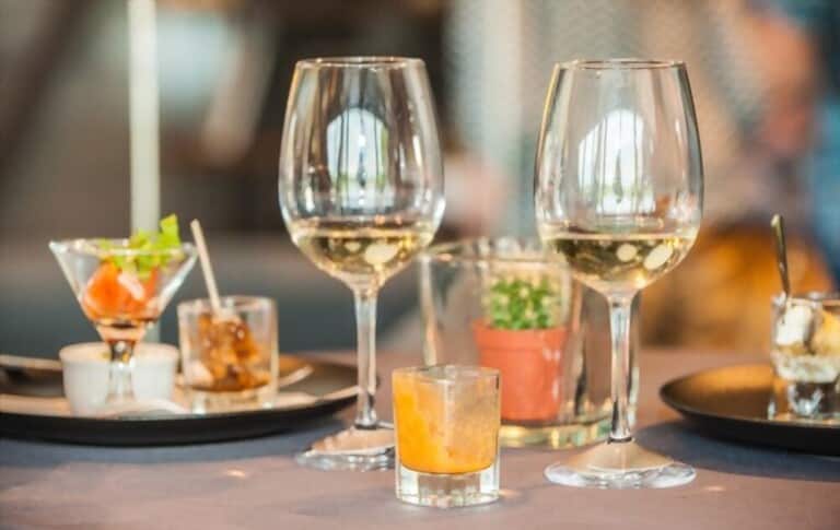 cocktail glasses and attractive food celebration cocktail glasses and attractive food celebration