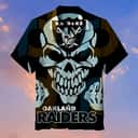 Skull With NFL Las Vegas Raiders Hawaiian Shirt Skull With NFL Las Vegas Raiders Hawaiian Shirt