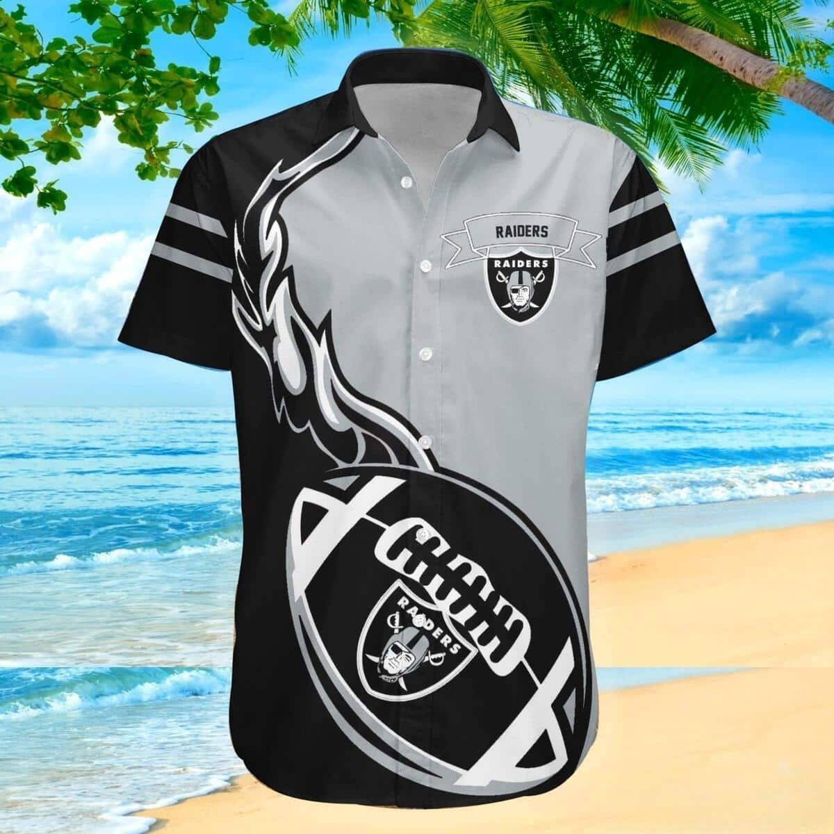 Las Vegas Raiders Hawaiian Shirt Gift For Football Players