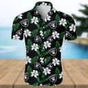 Black Aloha Hibiscus Flower Pattern NFL Las Vegas Raiders Hawaiian Shirt Black Aloha Hibiscus Flower Pattern NFL Las Vegas Raiders Hawaiian Shirt