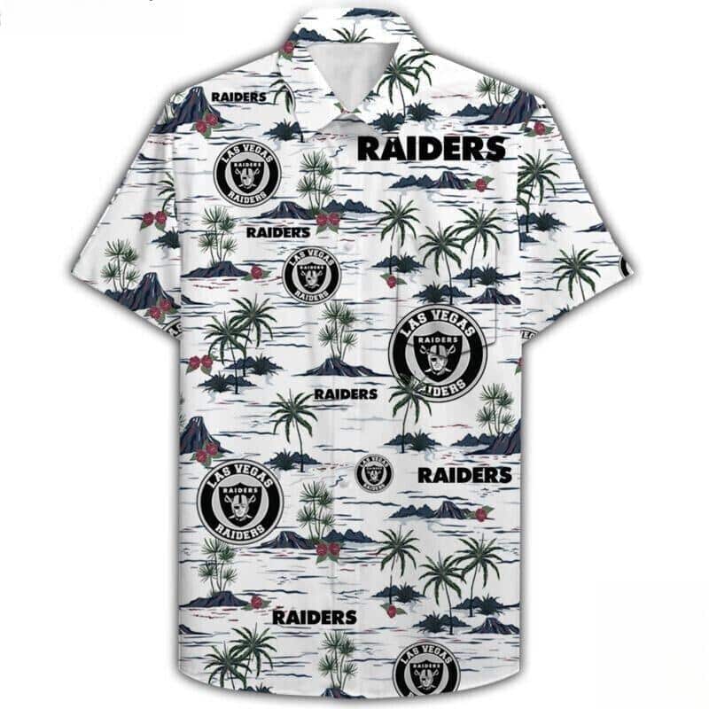 NFL Las Vegas Raiders Hawaiian Shirt Beach Pattern All Over Print NFL Las Vegas Raiders Hawaiian Shirt Beach Pattern All Over Print