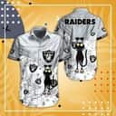 Black Cat NFL Las Vegas Raiders Hawaiian Shirt Beach Vacation Gift Black Cat NFL Las Vegas Raiders Hawaiian Shirt Beach Vacation Gift