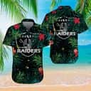 Las Vegas Raiders Hawaiian Shirt Tropical Pattern All Over Print Las Vegas Raiders Hawaiian Shirt Tropical Pattern All Over Print