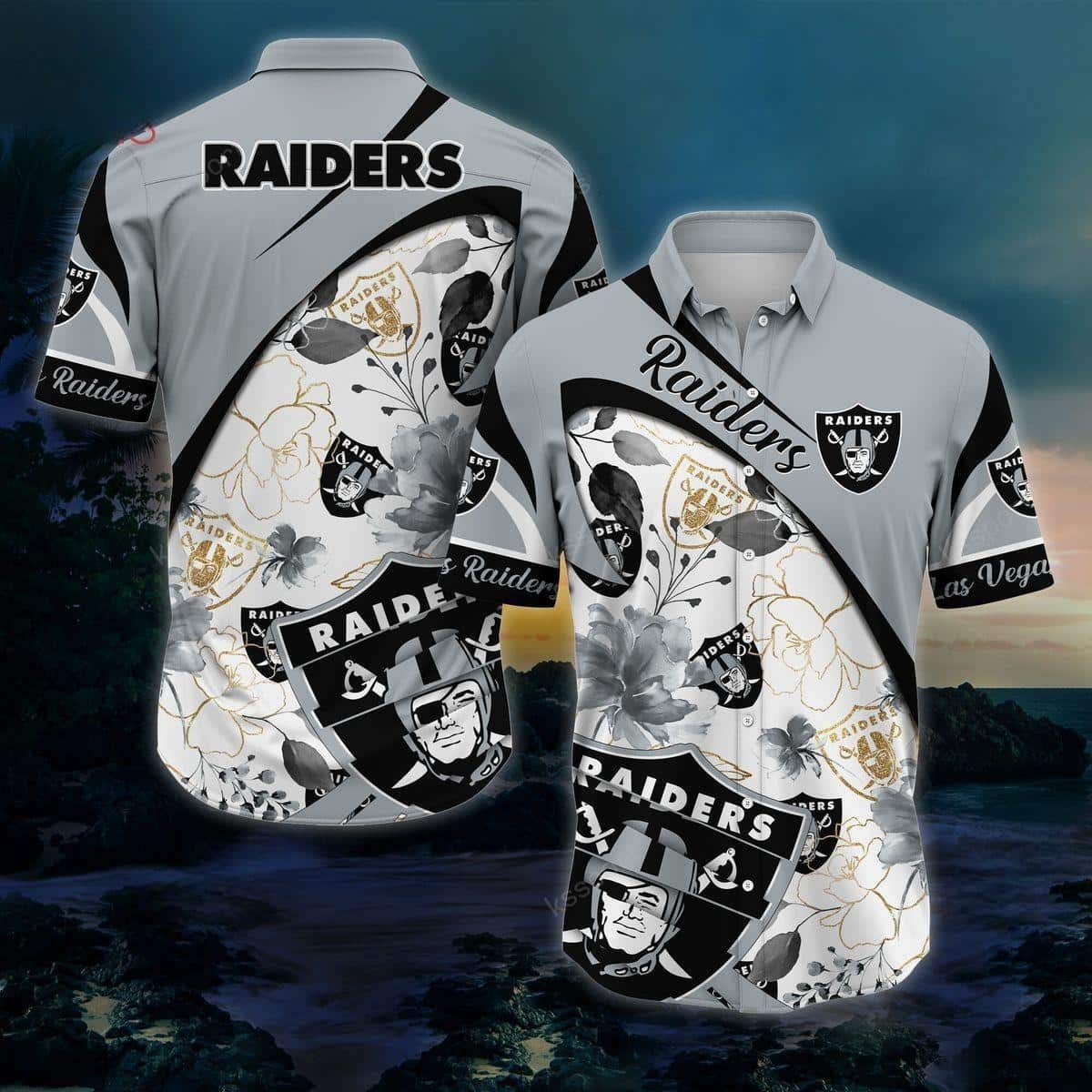 Las Vegas Raiders Hawaiian Shirt Practical Beach Gift For Him