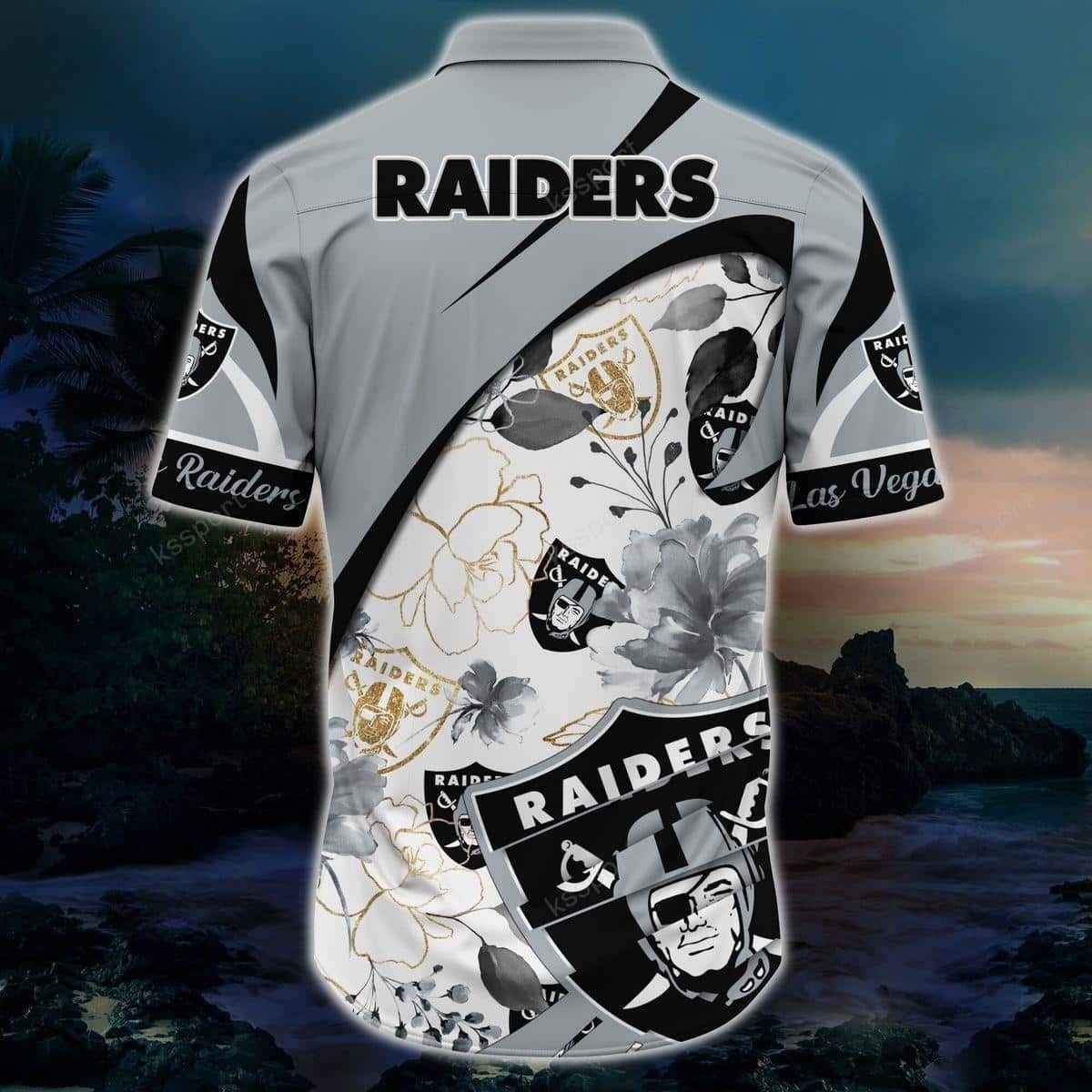Las Vegas Raiders Hawaiian Shirt Practical Beach Gift For Him Las Vegas Raiders Hawaiian Shirt Practical Beach Gift For Him