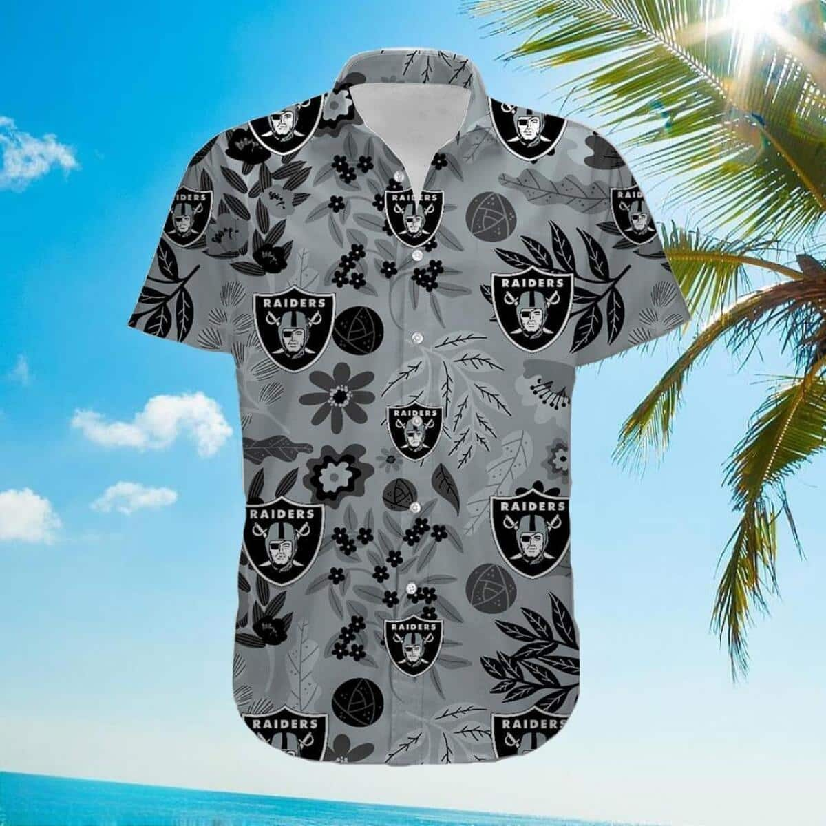 NFL Las Vegas Raiders Hawaiian Shirt Practical Beach Gift