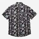 Las Vegas Raiders Hawaiian Shirt Tropical Flower Pattern On Dark Theme Las Vegas Raiders Hawaiian Shirt Tropical Flower Pattern On Dark Theme