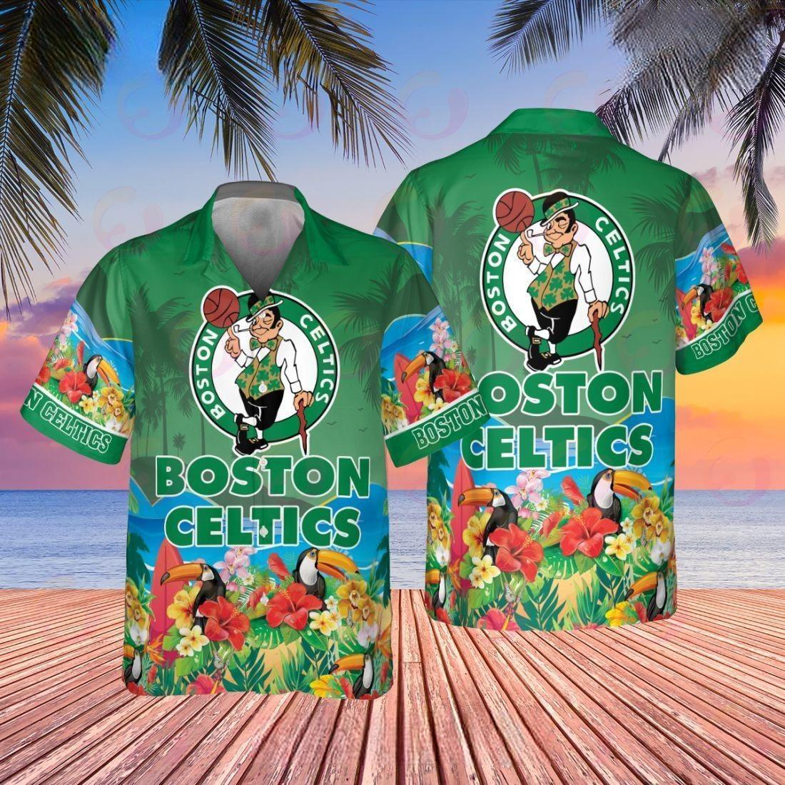 NBA Boston Celtics Hawaiian Shirt Beach Vacation Gift
