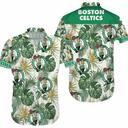 Boston Celtics Hawaiian Shirt Palm Leaves Pattern All Over Print Boston Celtics Hawaiian Shirt Palm Leaves Pattern All Over Print
