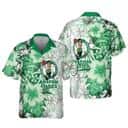 NBA Boston Celtics Hawaiian Shirt Hibiscus Flower Pattern Beach Gift For Friend NBA Boston Celtics Hawaiian Shirt Hibiscus Flower Pattern Beach Gift For Friend