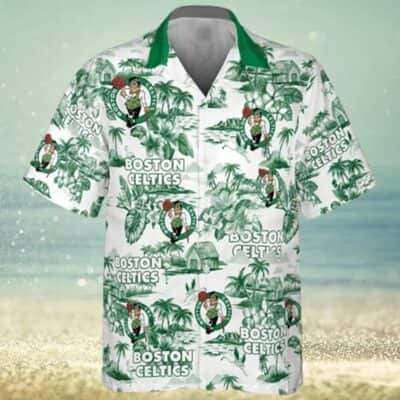 Boston Celtics Hawaiian Shirt Island Pattern Gift For Him And Her Boston Celtics Hawaiian Shirt Island Pattern Gift For Him And Her