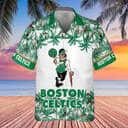 NBA Boston Celtics Hawaiian Shirt Palm Trees Trendy Summer Gift