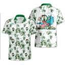Boston Celtics Hawaiian Shirt Tropical Flower Pattern On White Theme Boston Celtics Hawaiian Shirt Tropical Flower Pattern On White Theme