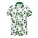 Boston Celtics Hawaiian Shirt Tropical Flower Pattern On White Theme Boston Celtics Hawaiian Shirt Tropical Flower Pattern On White Theme