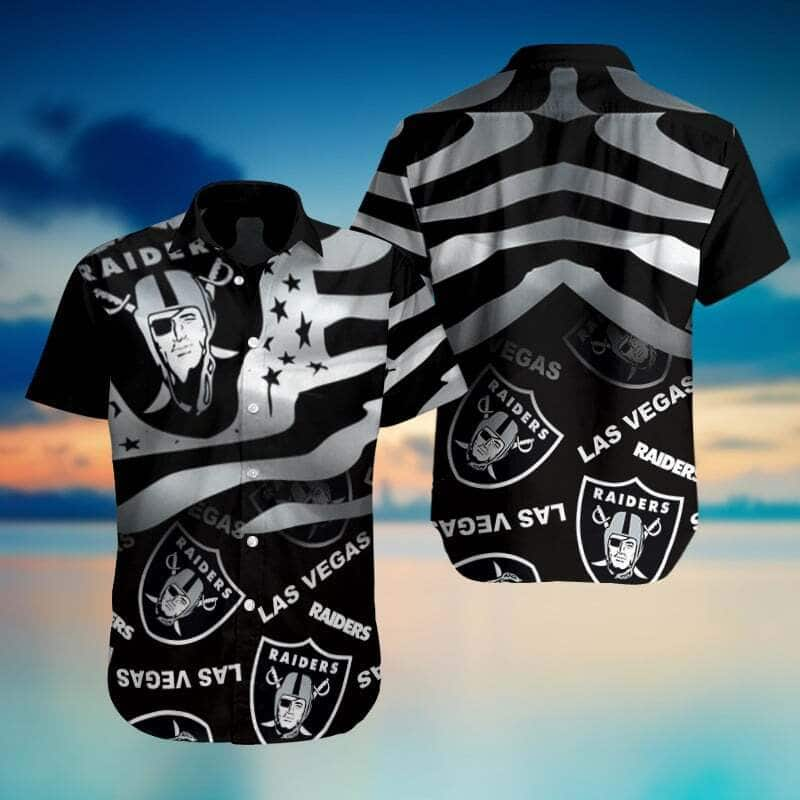 NFL Las Vegas Raiders Hawaiian Shirt Football Gift For Dad From Son