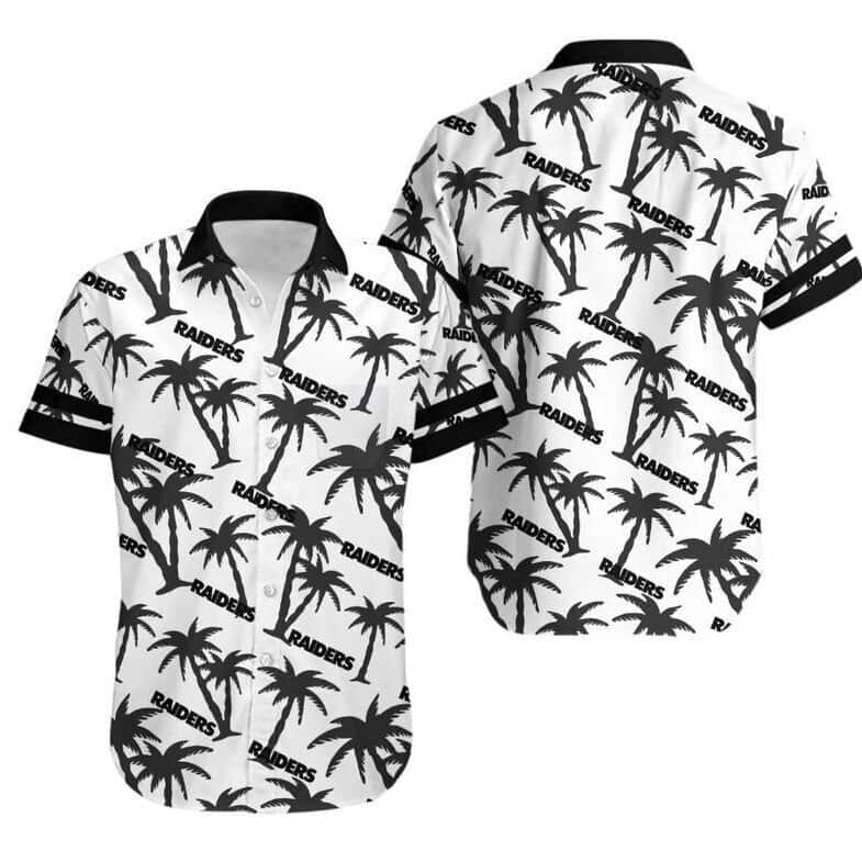 Las Vegas Raiders Hawaiian Shirt Coconut Tree Gift For Beach Trip