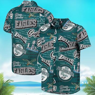 NFL Philadelphia Eagles Hawaiian Shirt Practical Beach Gift NFL Philadelphia Eagles Hawaiian Shirt Practical Beach Gift
