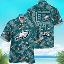 Philadelphia Eagles Hawaiian Shirt Coconut Tree Pattern Summer Vacation Gift Philadelphia Eagles Hawaiian Shirt Coconut Tree Pattern Summer Vacation Gift