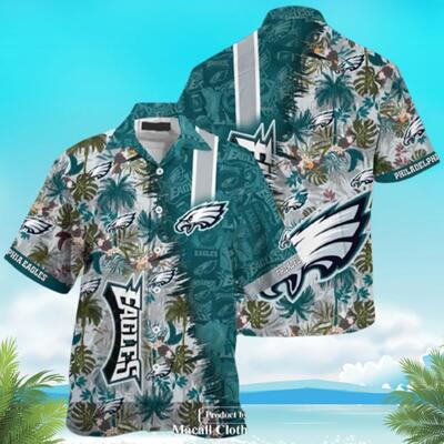 NFL Philadelphia Eagles Hawaiian Shirt Beach Gift For Dad