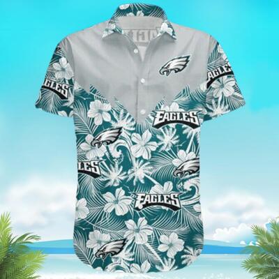 Philadelphia Eagles Hawaiian Shirt Beach Gift For Dad